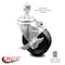 Service Caster 4 Inch Phenolic Wheel Swivel 12mm Threaded Stem Caster with Brake SCC SCC-TS20S414-PHR-TLB-M1215 - alternate 3